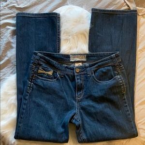 Crafted industrial cotton medium wash boot jeans